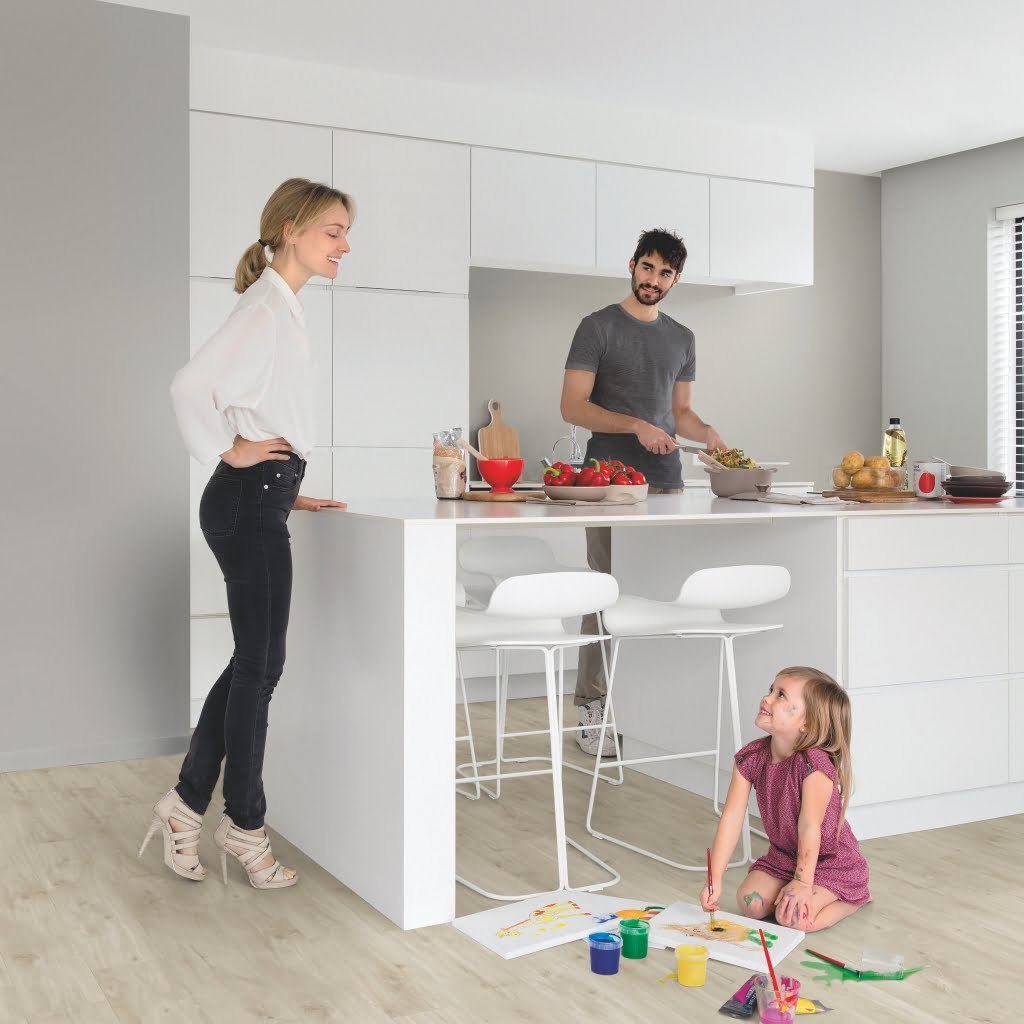 Roble cañón beige AVSPU40018 Suelo de vinilo Blos Quick Step