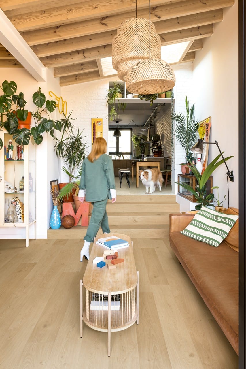 Roble costa beige AVSPU40321 Suelo de vinilo Blos Quick Step